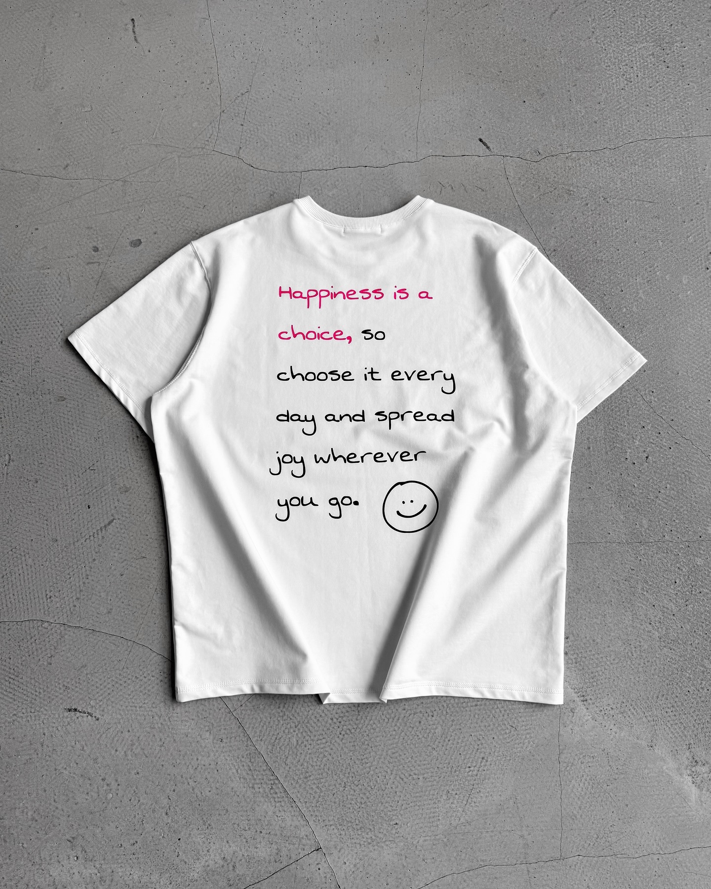 Футболка унисекс WOOGEE GROOVE Смайлик/Choise Белый M-98