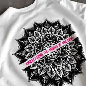 Футболка унисекс WOOGEE GROOVE Мандала Белый M-98