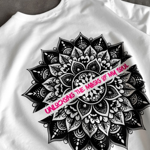 Футболка унисекс WOOGEE GROOVE Мандала Белый M-98