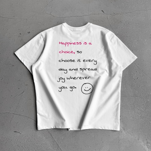 Футболка унисекс WOOGEE GROOVE Смайлик/Choise Белый M-98