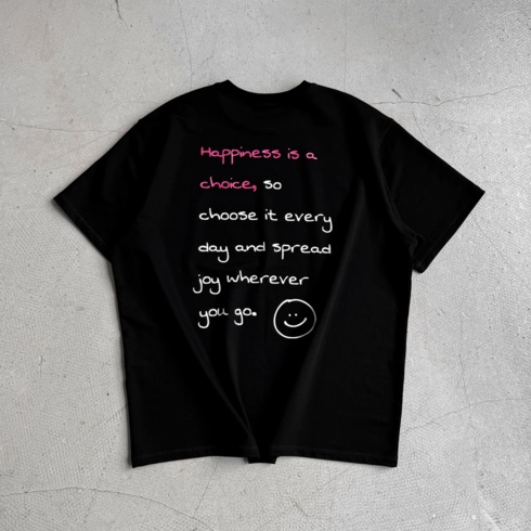 Футболка унисекс WOOGEE GROOVE Смайлик / Choise Черный M-98